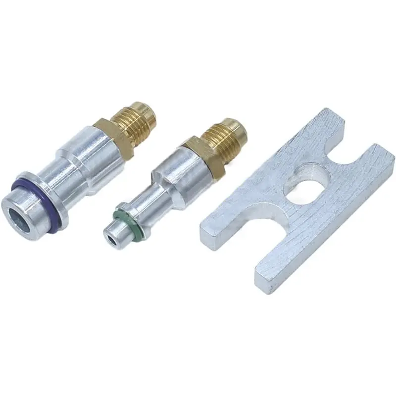 Refrigerant Hose Connector Car AC Leak Test Plug Stoppers Leak Detection Tool, 2 Points+ 5 Points