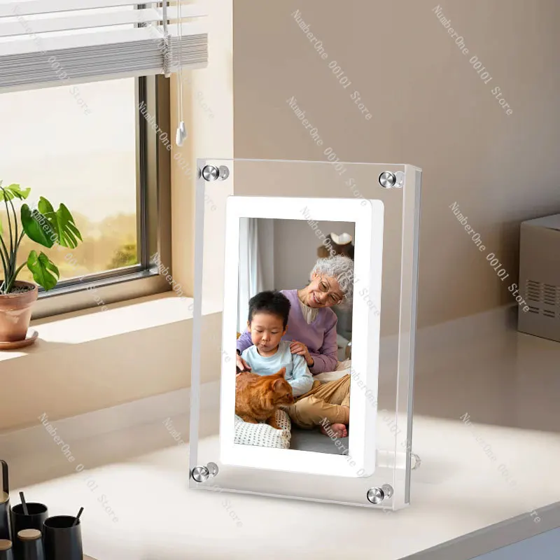 5 inch transparent acrylic digital photo frame IPS high definition electronic album intelligent album advertising machine