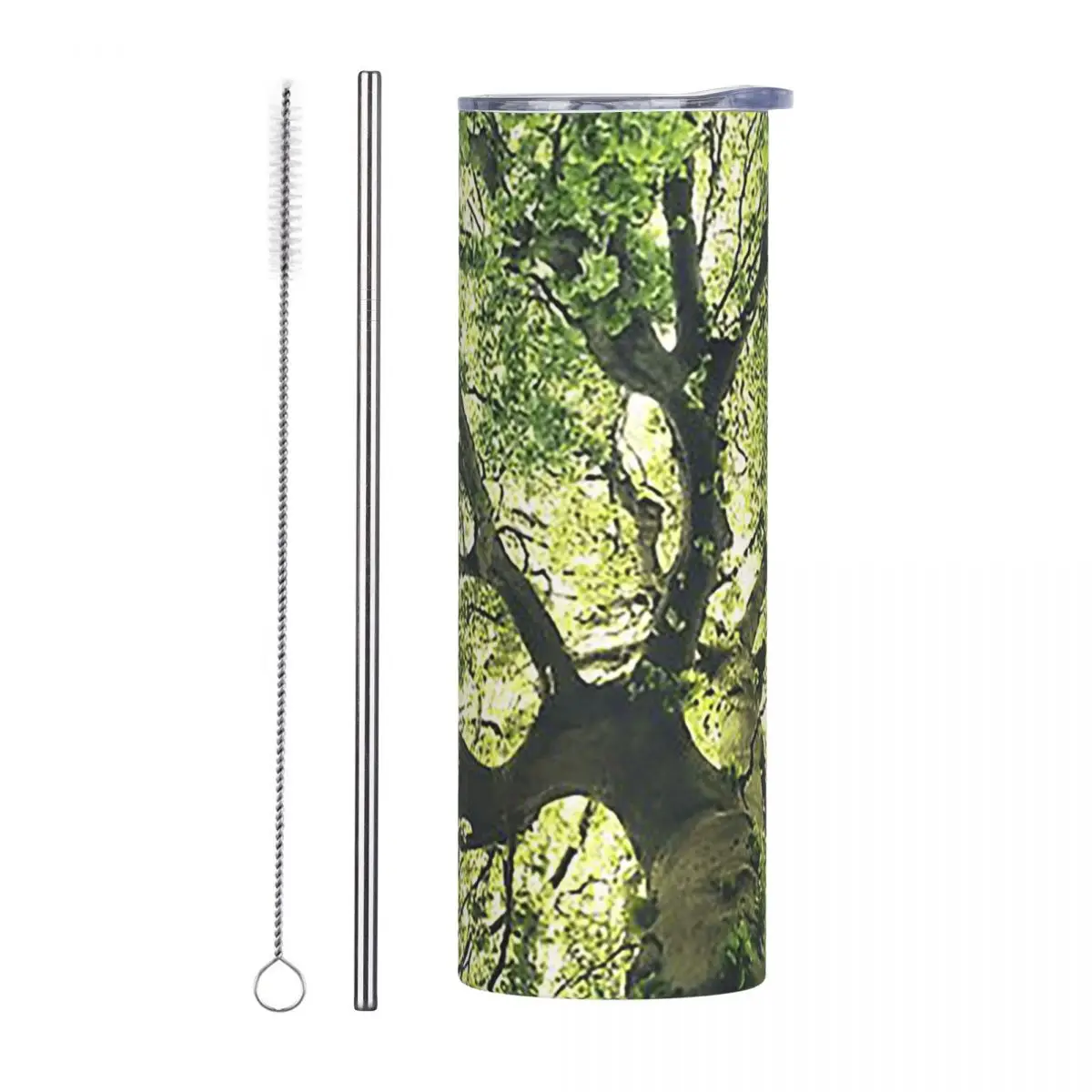 A Tree Covered In Magic Sunligh Stainless Steel Tumbler Vacuum Insulated Mug Thermal Cold Cups Straws With Lid 20oz
