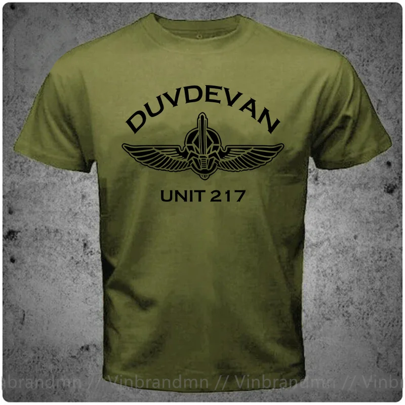 New Israel IDF Special Forces DUVEVAN UNIT 217 T Shirt Man Israeli Defense Force Units 669 Yamam Shaldag Egoz Maglan Men T-shirt