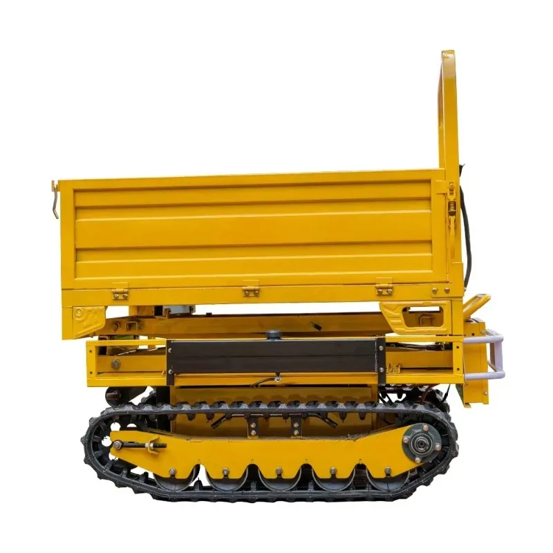 Powerful Lifting Bucket Transport Vehicle Rubber Tracked High Efficiency Remote Control Transport Vehicle with Load Capacity