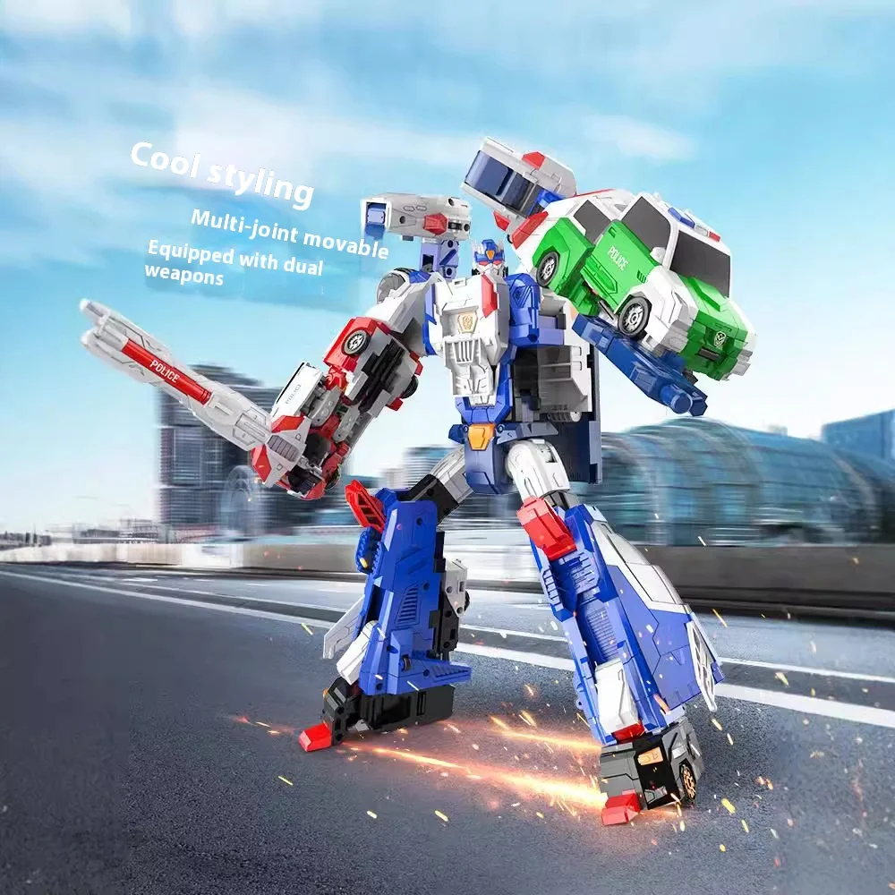 Explosies Kebao Auto God S12 Dance Team'S Speelgoed Transformatie Super Exploration Giant Vier Vier Combinatie Auto Robot Man