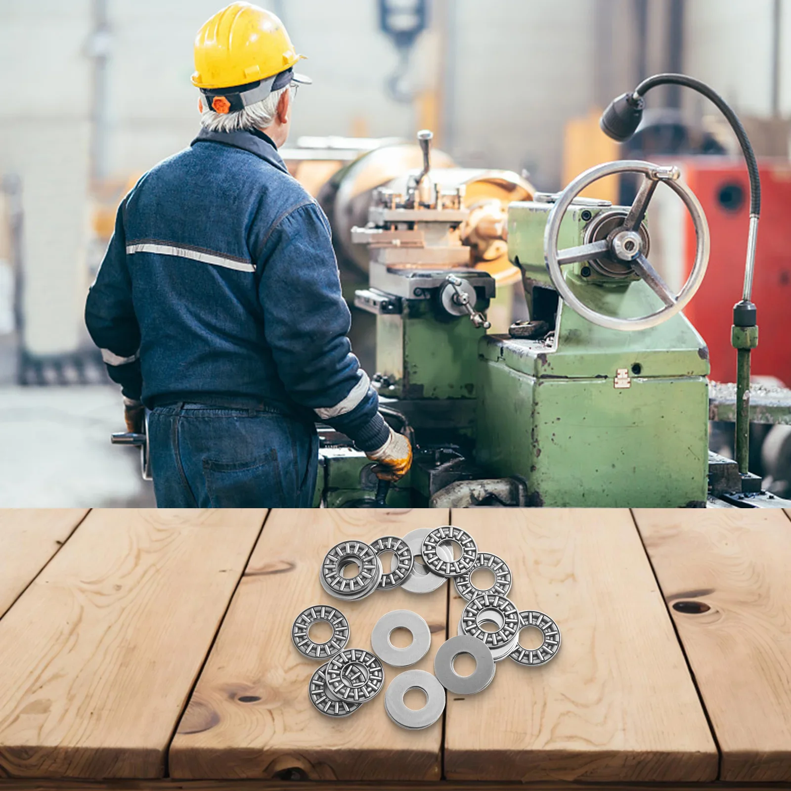 10mmx24mmx2mm Bearings AXK1024 Bearings For Heavy Axial Loads Bearing Steel Hardened Polished Washers Heavy Load Accommodation