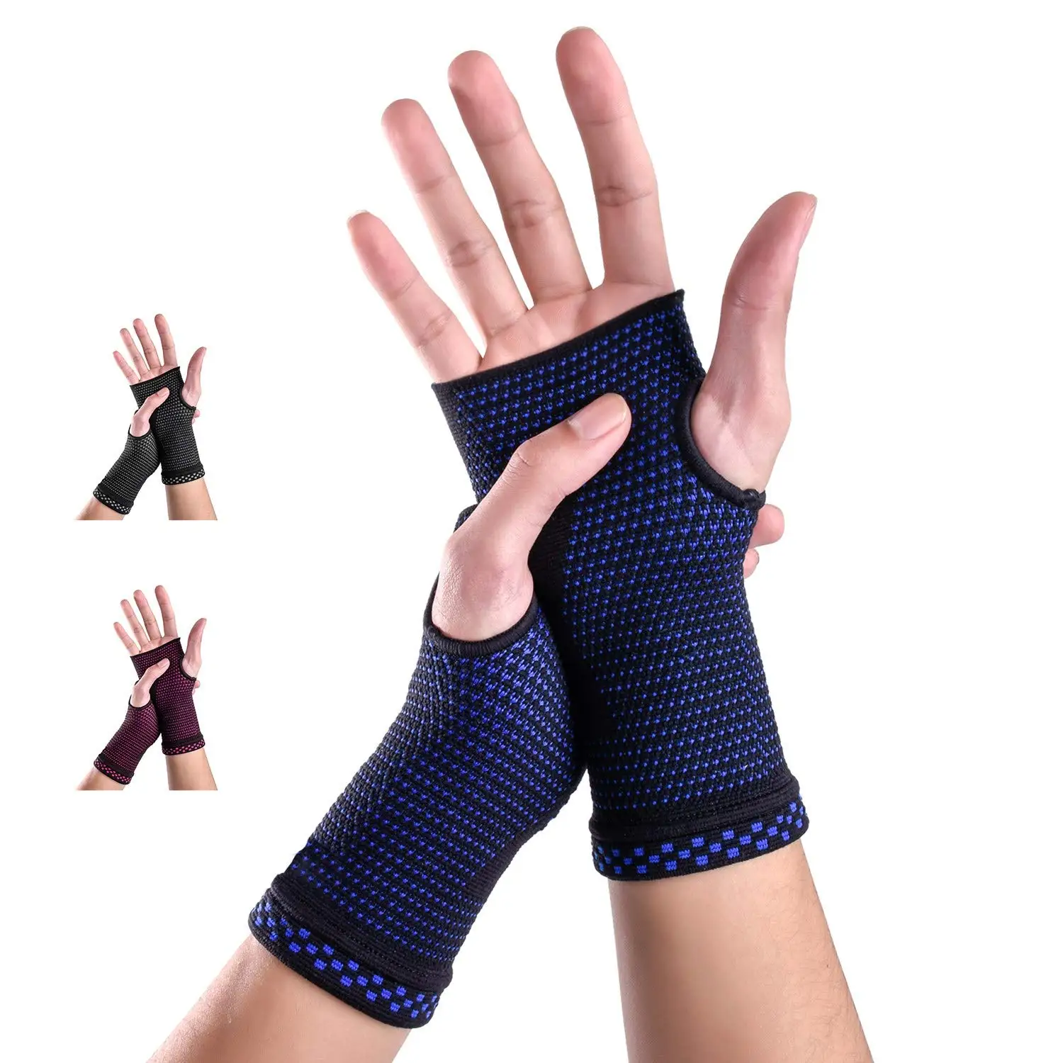 

Wrist Compression Sleeves (Pair) for Carpal Tunnel and Pain Relief Treatment,Wrist Support for Women and Men.carpal tunnel wrist