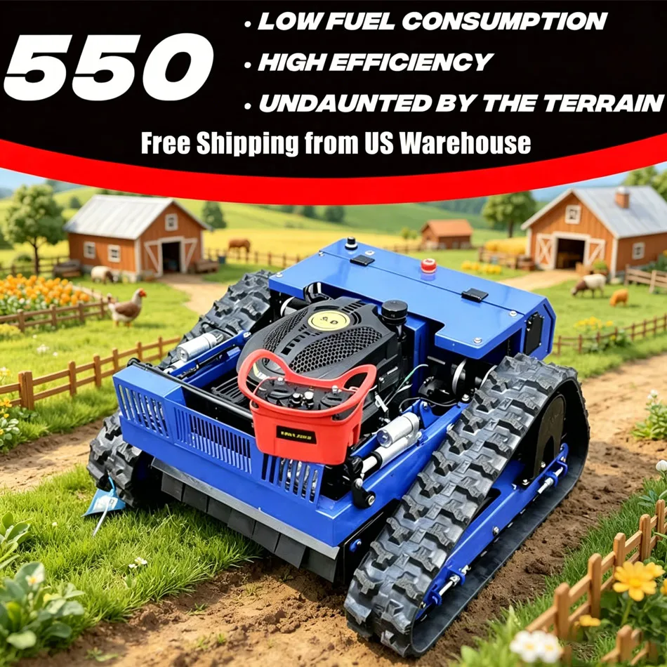 

Remote-controlled Lawn Mower,With 60°Climbing Robotic Smart Remote Lawn Mower, Fast Delivery Free Shipping From US Warehouse