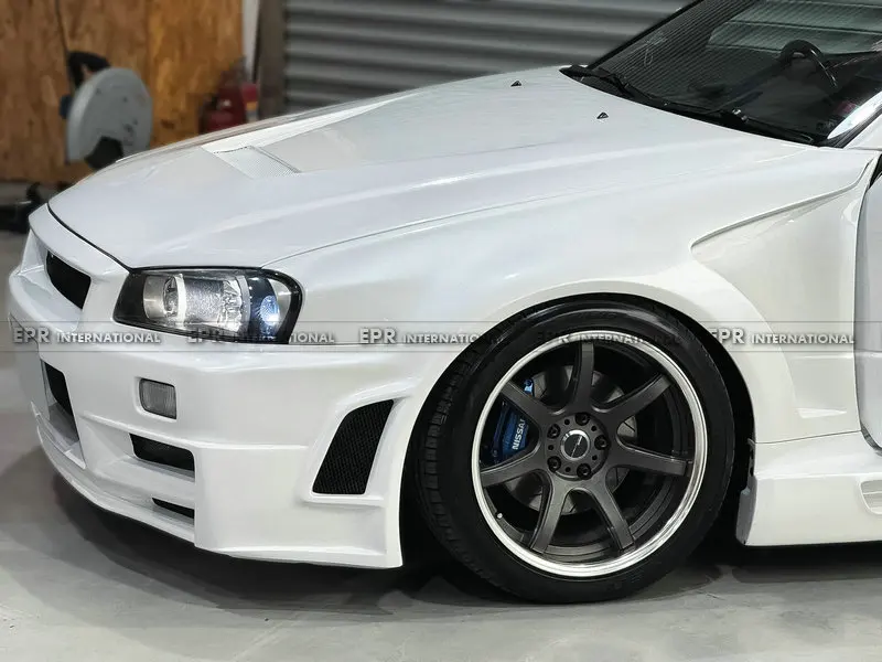 Pour Nissan Skyline R34 GTR K Style capot ventilé-ajustement parfait R34 GTR, conception prête à la course de style K