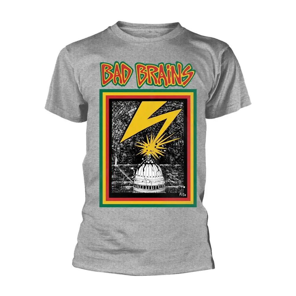 Bad Brains 'Bad Brains' Grey T shirt - NEW