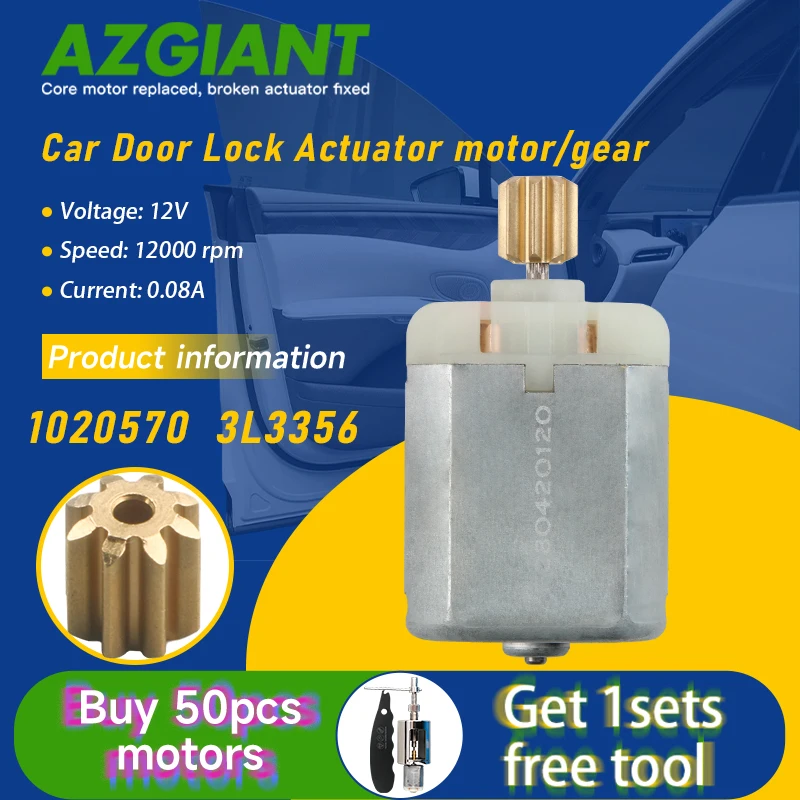 Azgiant 1020570 Car Door Lock Actuator small motor 12V Repair For Alfa Romeo Giulia 952/Stelvio/159 Interior Replacement Parts