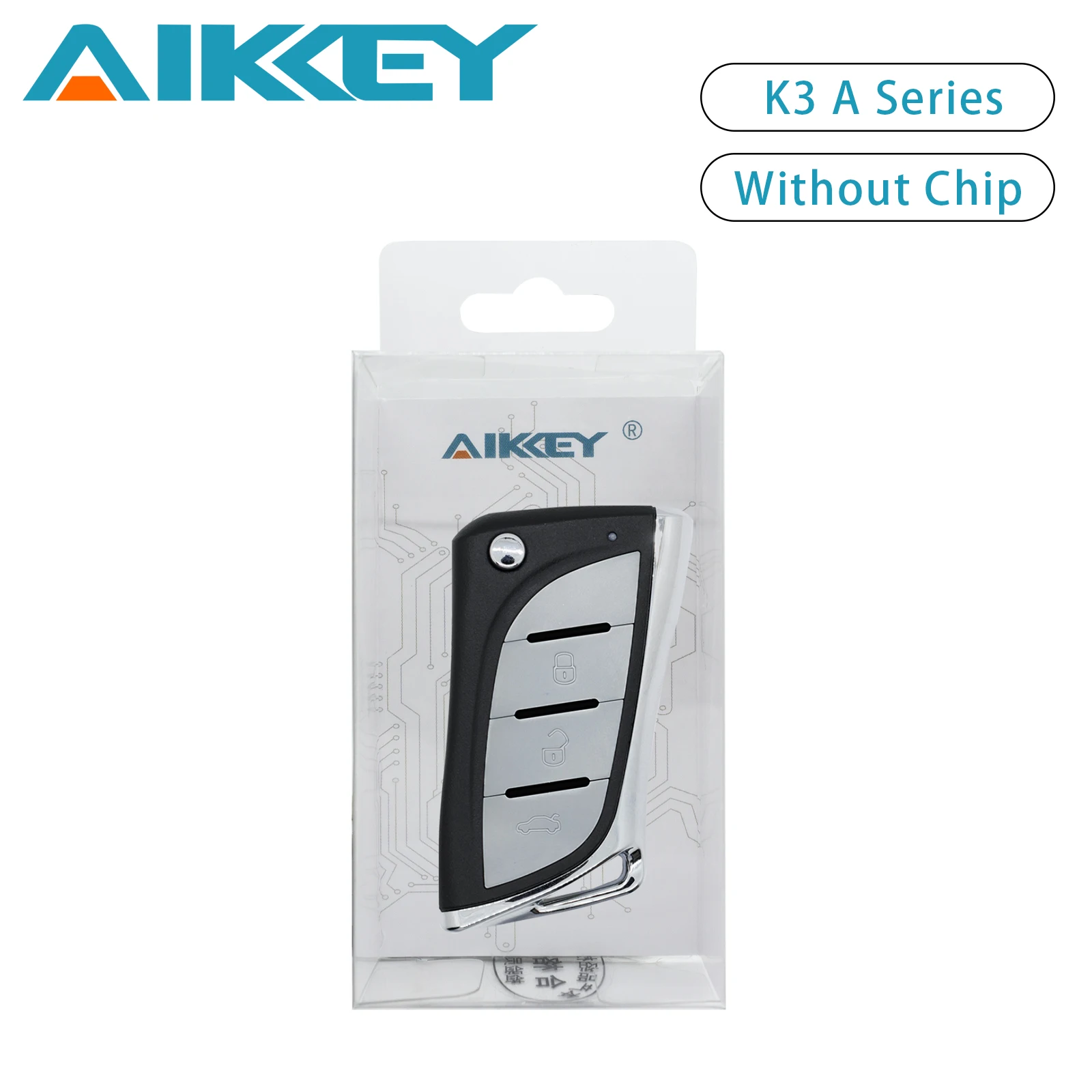 AIKKEY K3 For Lexus Style Design Universal A Series 3 Buttons Car Remote Key Fob for AIK Machine Control Key Replacement