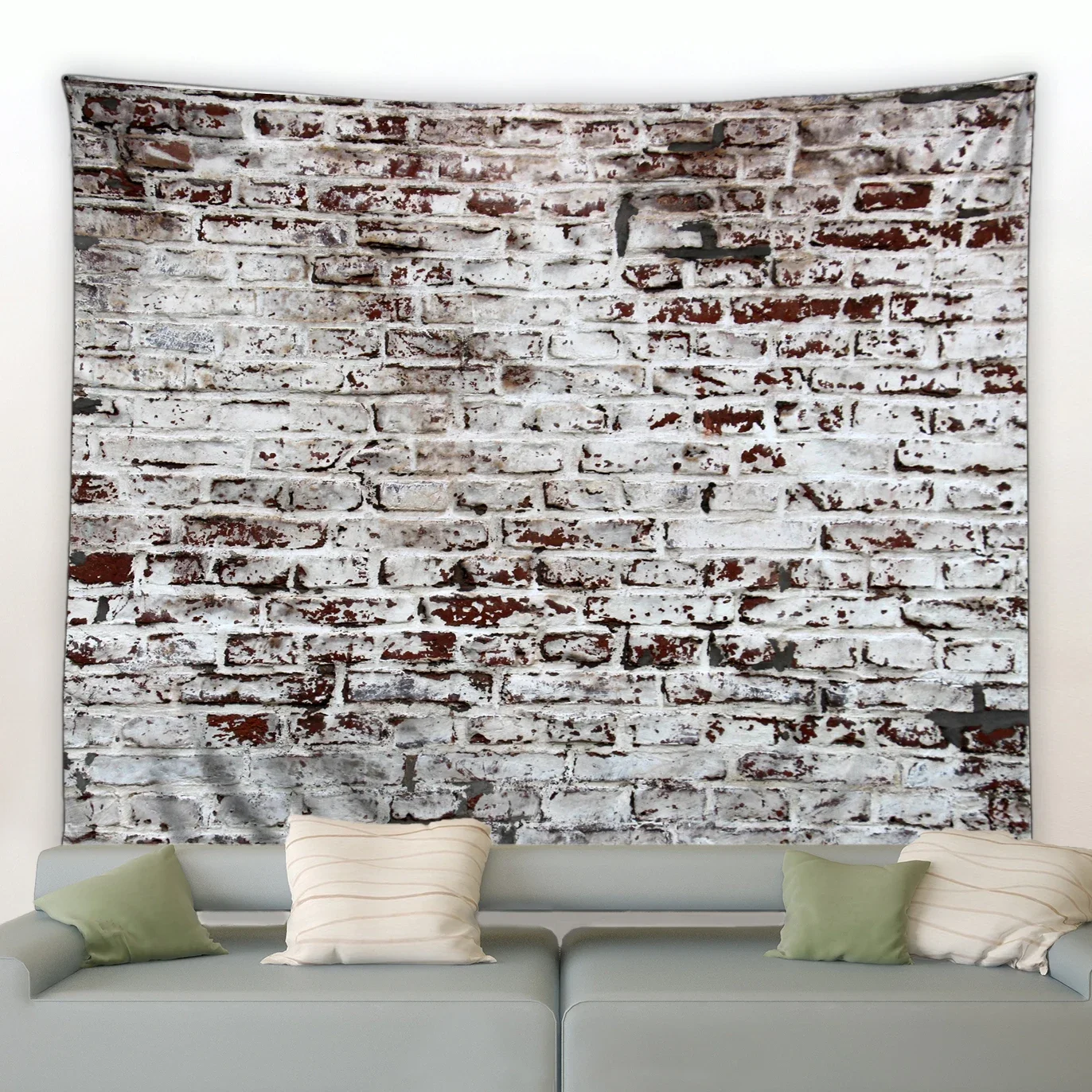 Brick Wall Tapestry Wall Hanging Cloth Layout Room Dormitory Fabric Tapestries Painting Decoration Study Bedside Bedroom Blanket