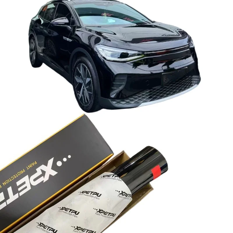 XPETPU TPU glossy black PPF car paint protective film Glossy PPF 1.52m *15m volume easy to install self-healing