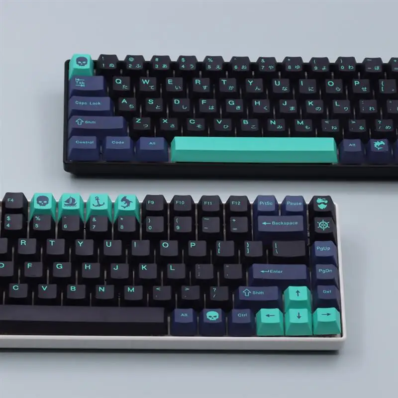 137 key Black Green keycaps cherry Profile for GMK Hammerhead 60 percentmx switch cherry mxmechanical keyboard