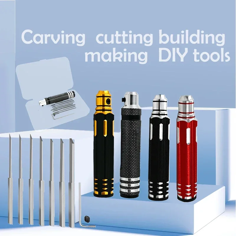 Coltello di precisione Utensile da taglio per hobby 0.1/0.2/0.4/0.6/0.8/1.0/2.0mm Lame per intaglio Incisione Taglio Costruzione Creazione di strumenti fai da te