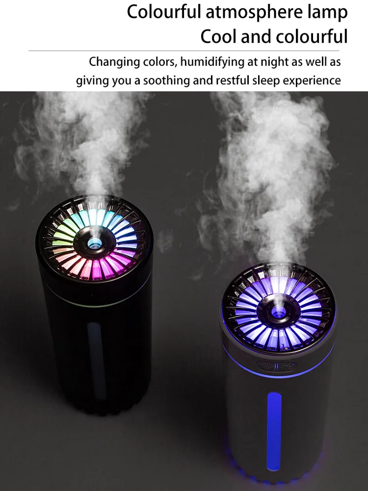 Air Humidifier Wireless Car Portable Humidifier USB Diffuser MistMaker for Home Bedroom RGB LED Colorful Night Lights Bedroom