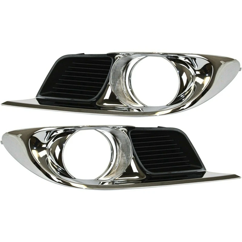 1 Pair Car Fog Lamp Bezel Accessories 5204007040 5203007040 For TOYOTA AVALON 3.5L 2011-2012 Front Bumper Fog Light Frame Cover