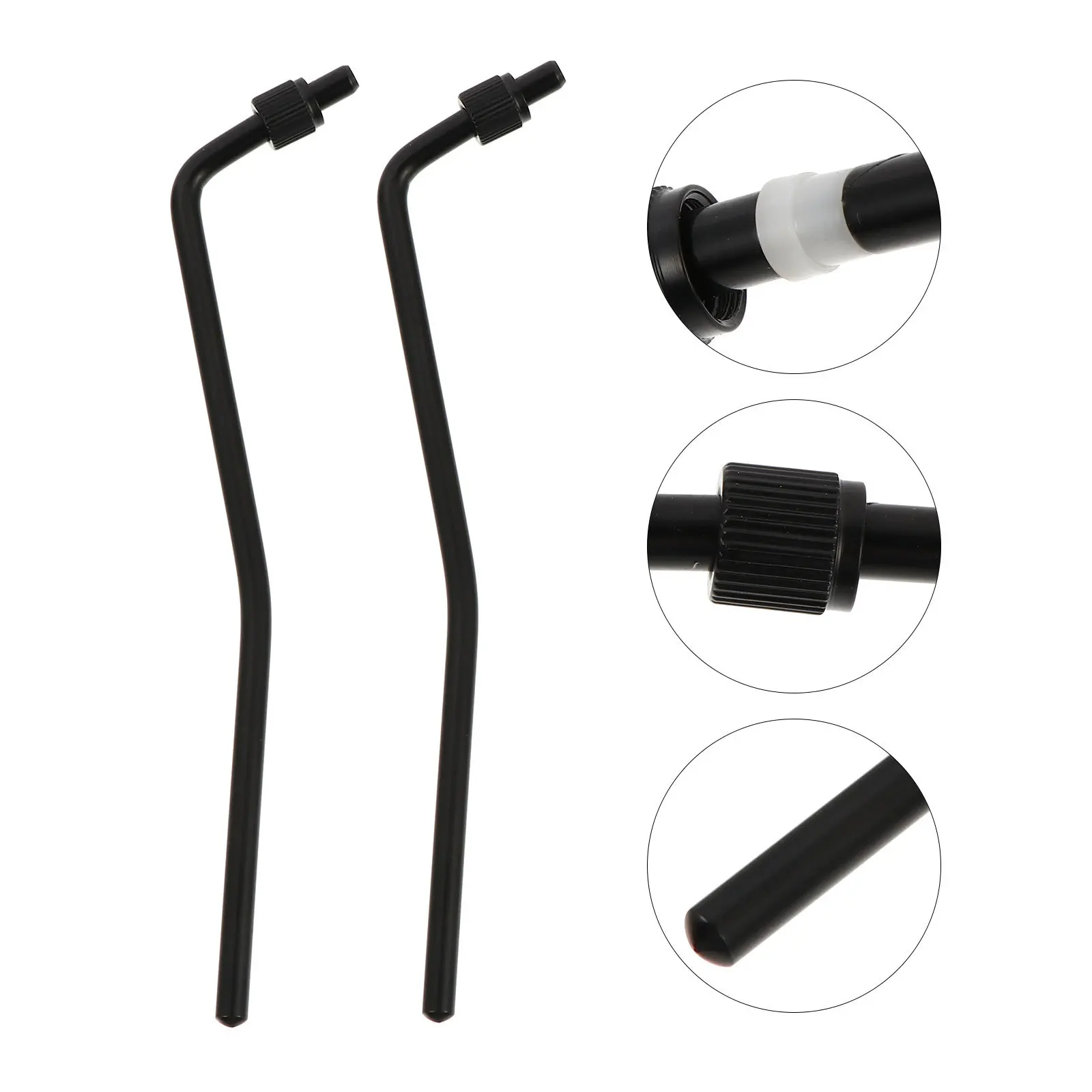 

2Pcs Double Tremolo Arm 9Mm Thread Sturdy Electric Guitar Vibrato Arm Replacement Whammy Bar Whammy Bar for Electric Guitar