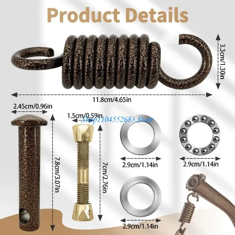Suspension Hanging Chair Attachment Set with Springs Hook Swing Hammock Hanging Chair Springs Swing Accessories 