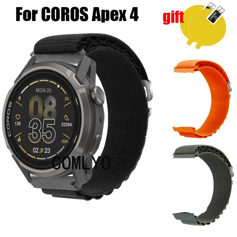 �y�Z�[�����z�o���h COROS APEX 4 46 �~�����[�g�� 42 �~�����[�g���X�}�[�g�E�H�b�`�X�g���b�v�i�C�������߉\�ȃ\�t�g�u���X���b�g�����j���x���g�X�N���[���v���e�N�^�[�t�B����