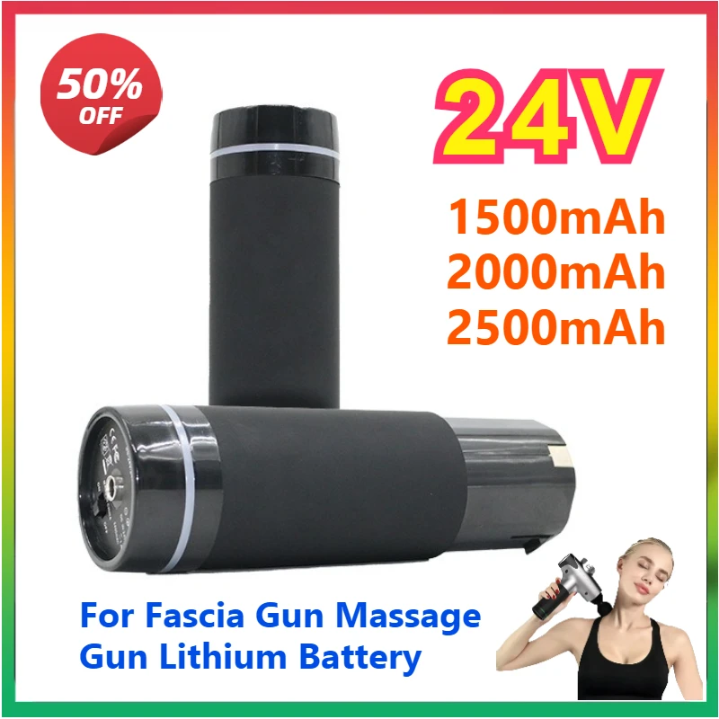 

Upgraded Rechargeable Battery 24V 2500mAh for Fascia Gun Massage Gun Lithium Battery Electric Silent Neck Mask Massager Battery