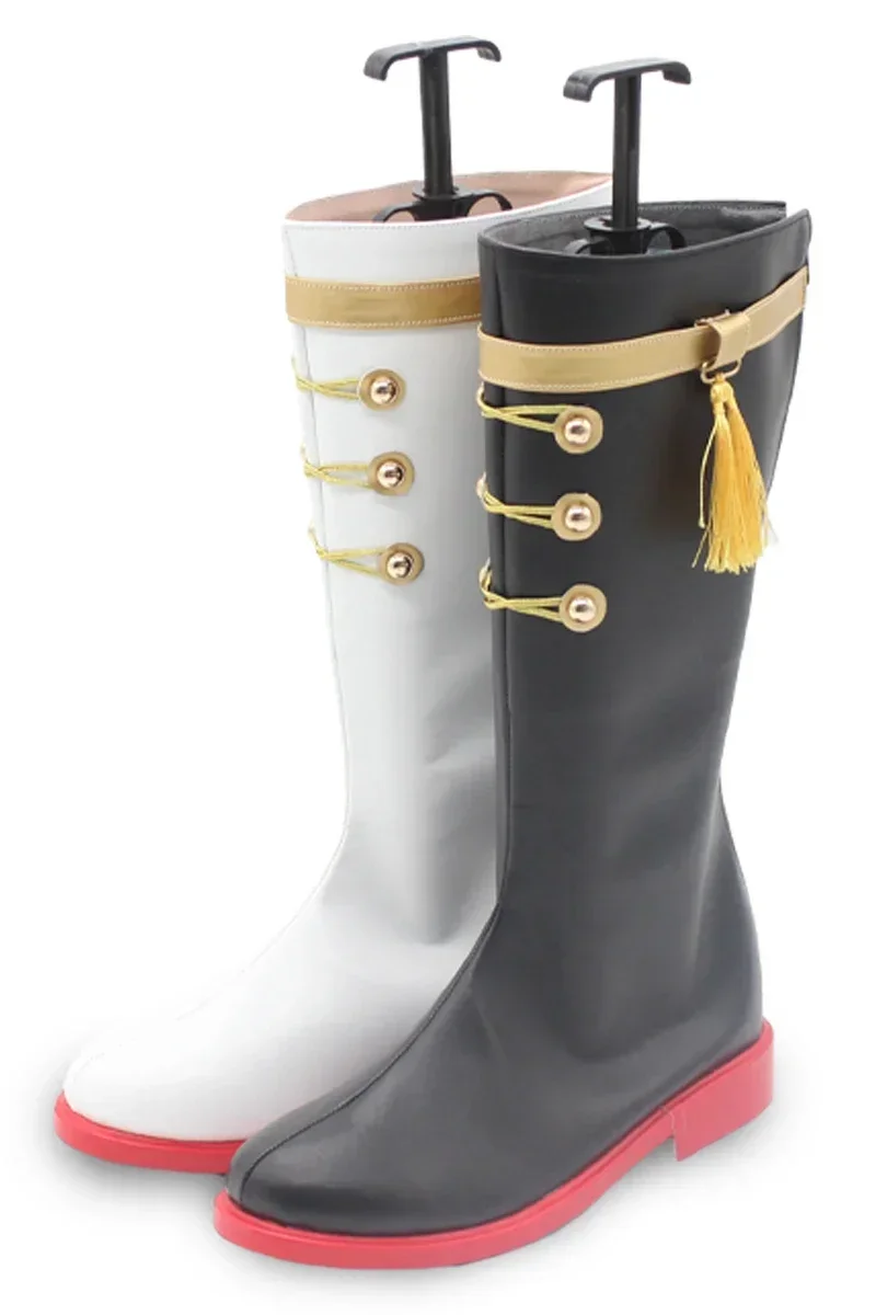 Special Week Cosplay Shoes Game Pretty Derby Cosplay Prop High Heel PU Leather Shoes Halloween Carnival Boots Custom Made