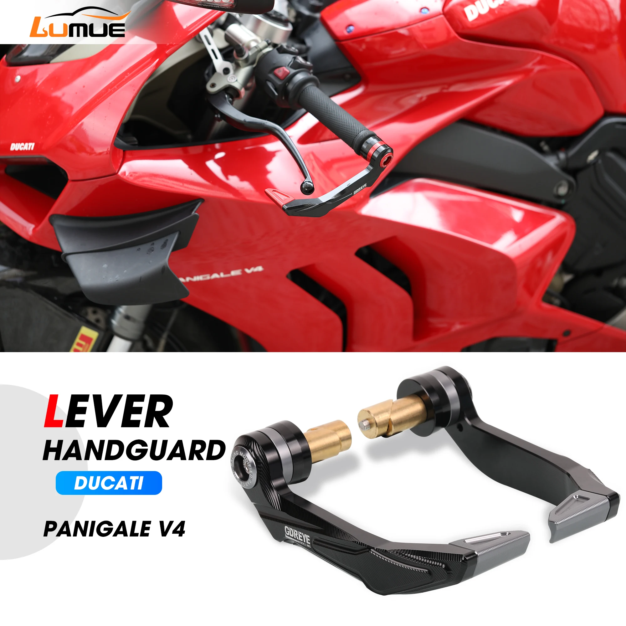 

For DUCATI V4 PanigaleV4 Handle Bar Grips Guard Motorcycle CNC Brake Clutch Levers Guard Protector DUCATI V4Panigale V4