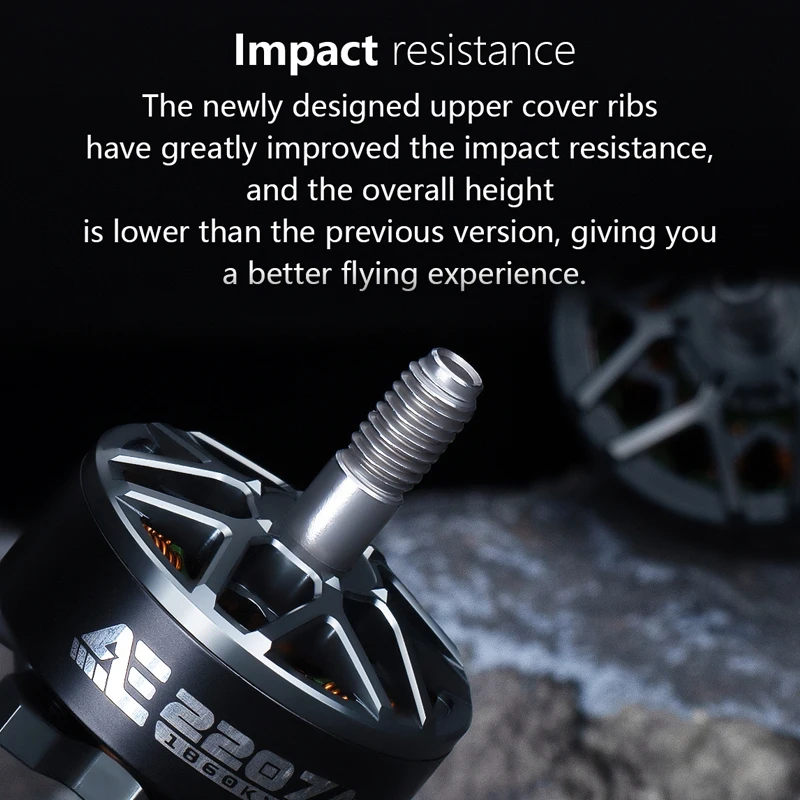 AxisFlying 2207 AE2207 V2 브러시리스 모터 1860KV 1960KV 4-6S 꽃 비행 횡단 드론 5mm 용 5 인치 프로펠러와 호환 가능