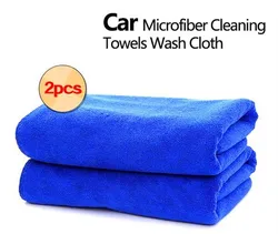 2 Pcs Microfiber Towels Set for Car Wash Auto Detailing - Drying Polishing Household Cleaning Cloths for Home Clean Tools