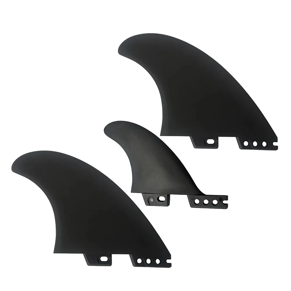 Twin Fins + Trailer Surf Fins Surfboard Fibreglass Compatible for Single Tab and Double Tab Surf Boards Shortboard