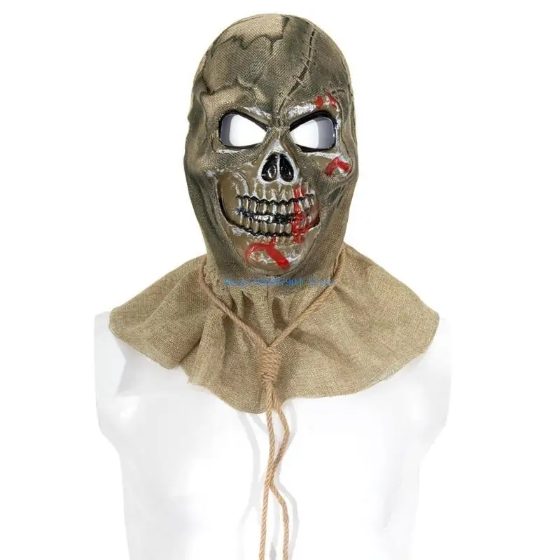 

N7YF Halloween Scary Helmets Horrific Full Head Skull Mask Cosplay Mask Masquerade Mask Party Mask for Carnival Haunted Houses