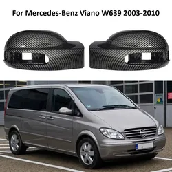 메르세데스-벤츠 Viano W639 2003-2010 A 용 자동차 백미러 사이드 유리 미러 커버 트림 리어 미러 커버 셸 6398110461   A 6398110561