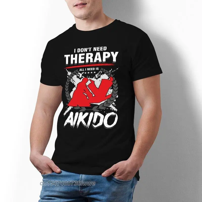 Aikido T-Shirt Fashion Cotton Standard Size European Clothes T Shirt Printed Short-Sleeve Tshirt Mens 3xl