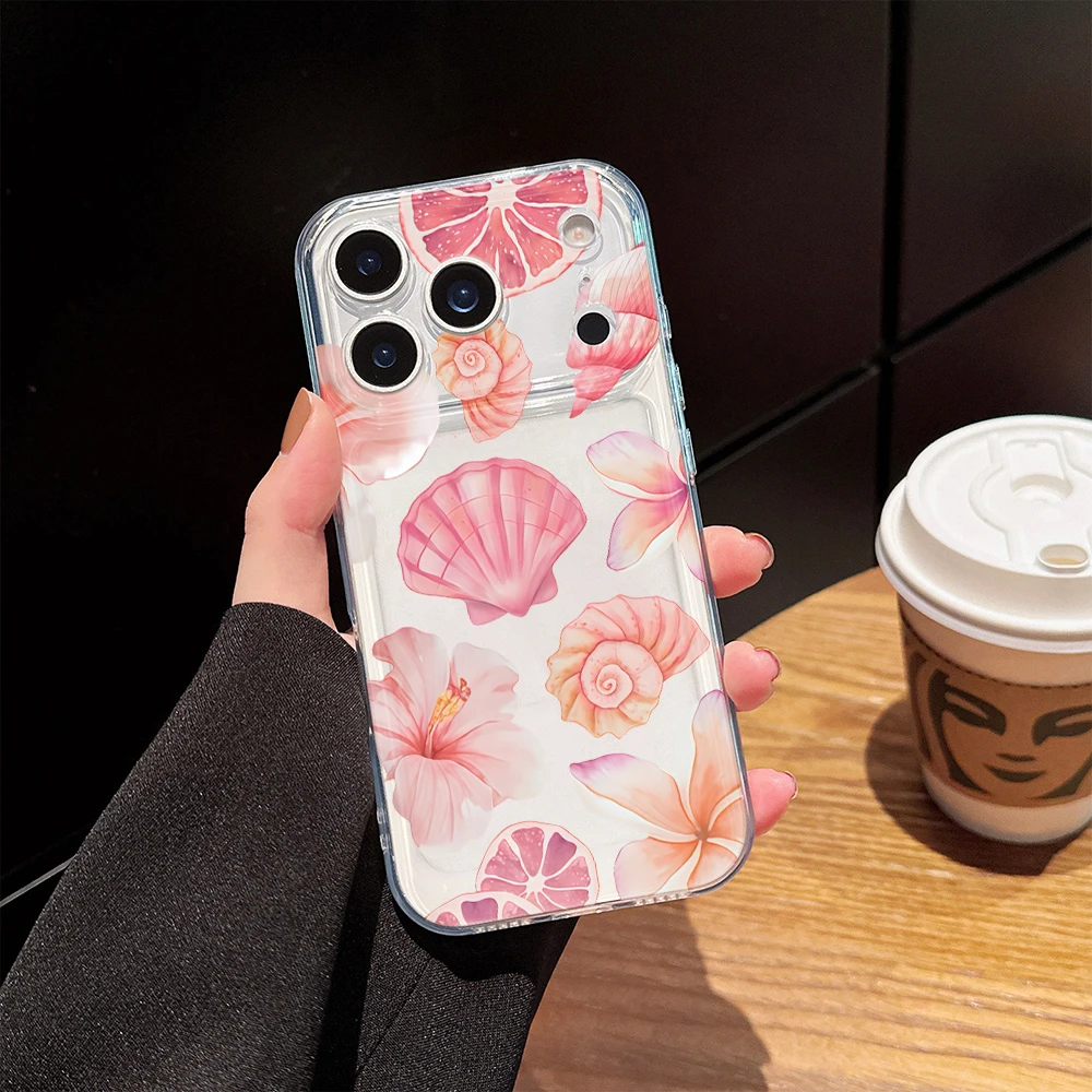 Hibiscus Flower Clear Phone Case For Samsung Galaxy S25 Ultra S26 S24 S23 S22 S21 Plus FE Ultra A56 A55 A54 A53 A35 A34 5G Cover