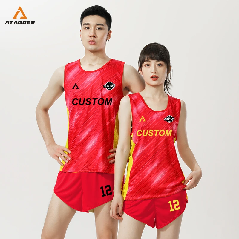 

Track And Field Training Suits Women Quick Dry Running Clothes Uniform Sportswear Athletics Set Marathon Shorts Vest 8313+8314