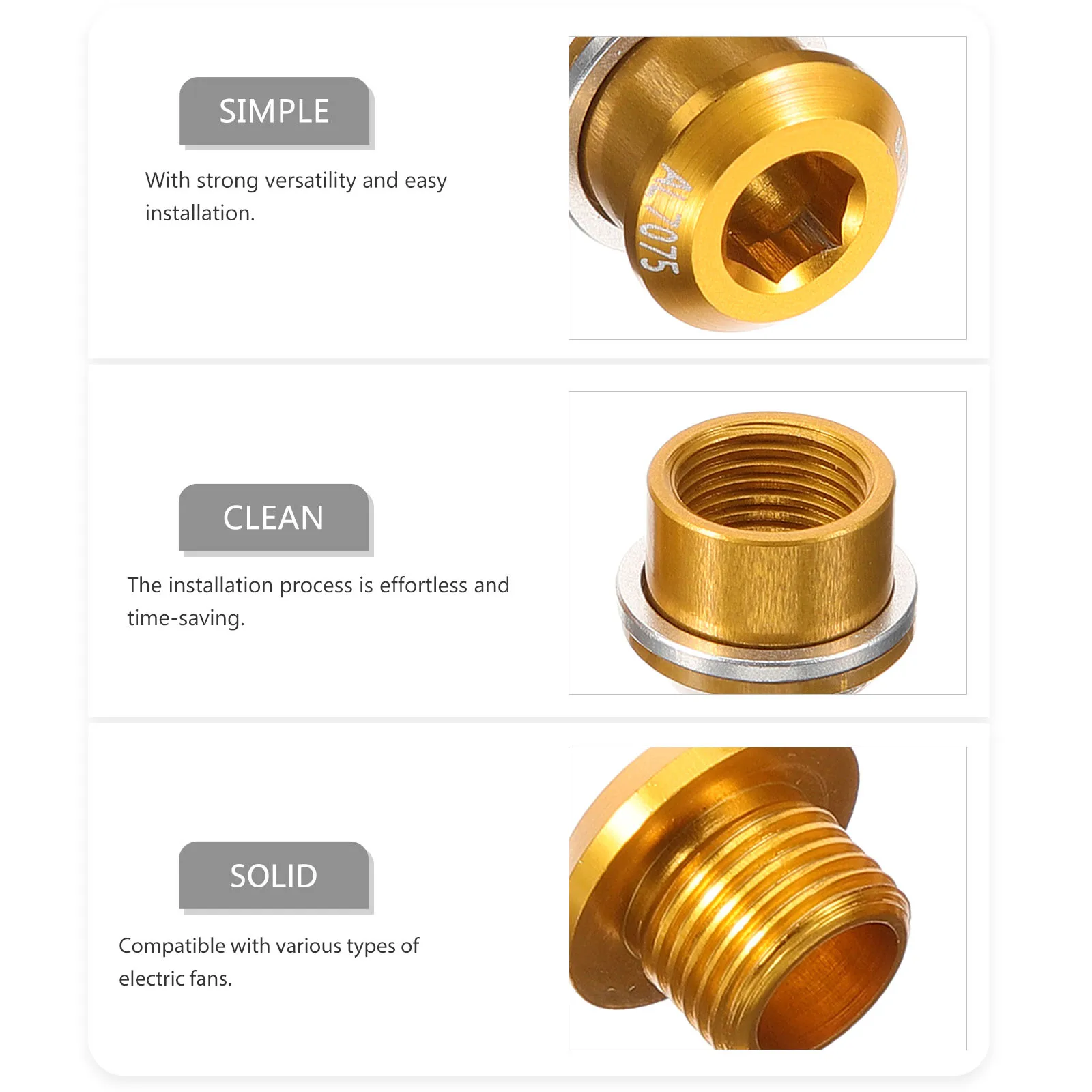 

Aluminum Alloy Drum Air Hole Screws Golden Compatible Snare Bass Drum Parts Percussion Accessories Durable Long Use Wear