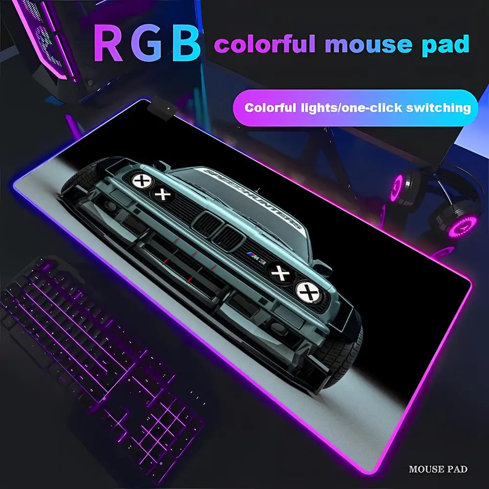 

Коврик для мыши с RGB-подсветкой, из диатомитовой земли, впитывающий и противоскользящий, коврик для компьютерного стола, отличный офисный аксессуар, женский коврик для клавиатуры HYBXAXC