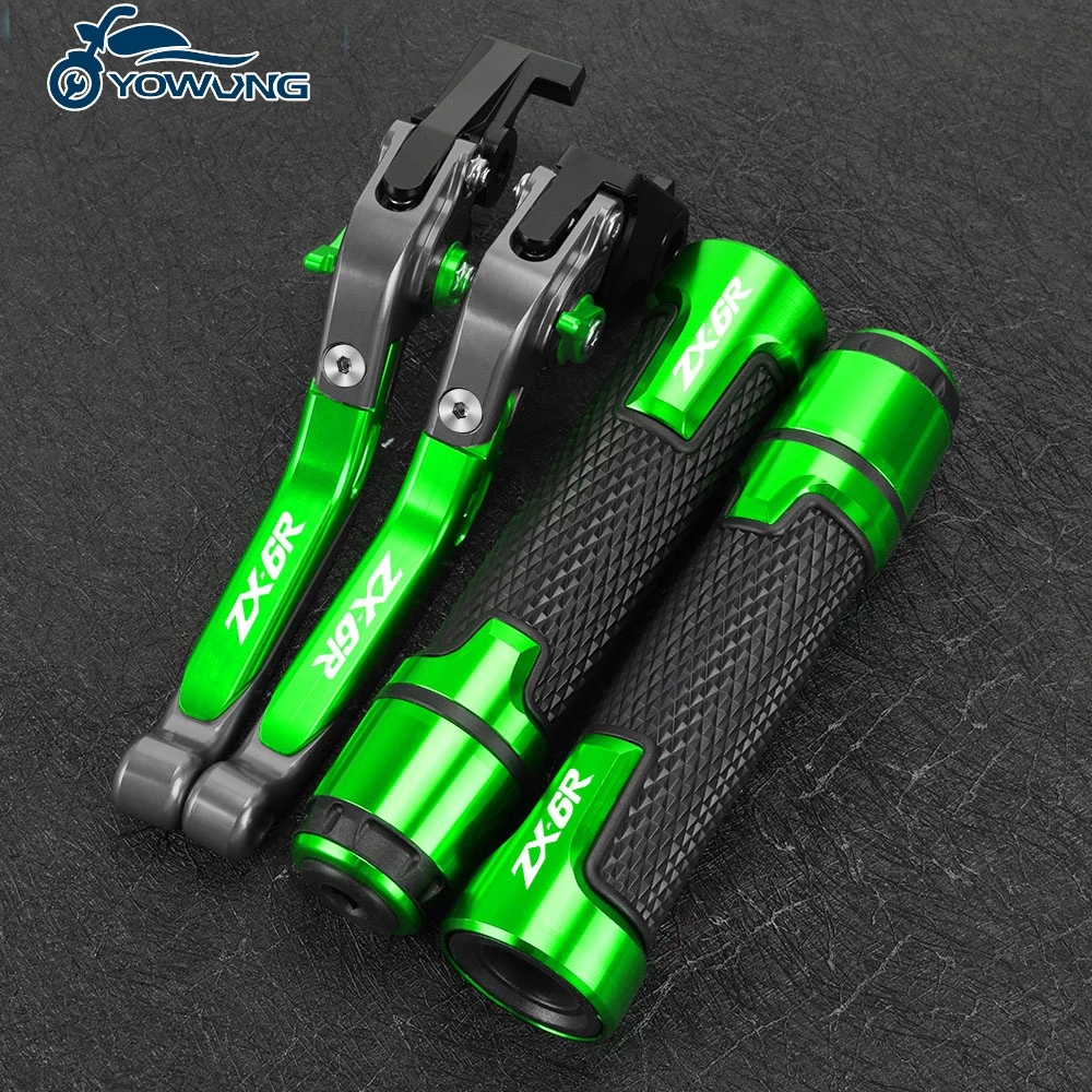 

Motorcycle Brake Clutch Levers 7/8''22mm Handlebar Grip Accessories FOR KAWASAKI ZX6R 2000 2001 2002 2003 2004