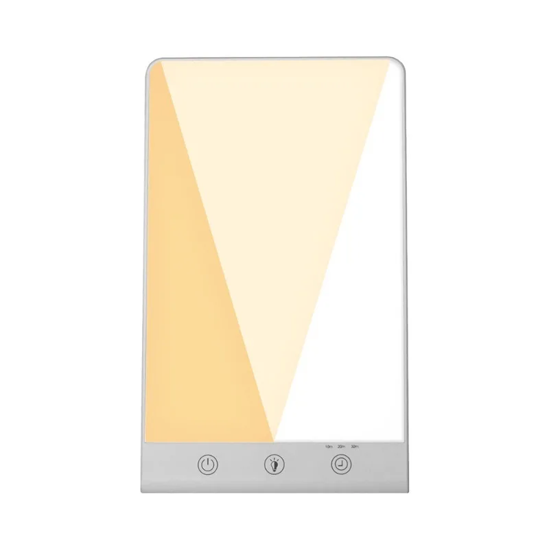 Full spectrum SAD phototherapy lamp, adjustable brightness, 3 color temperatures, with timer and memory function