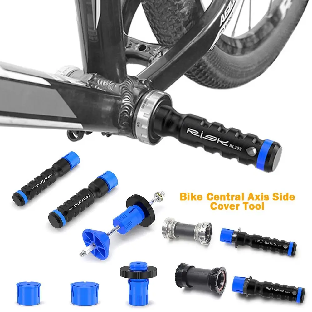 Blue&black Bike Central Axis Side Cover Tool Integrated Hollow 24/29mm Dustproof Cover Plastic Disassembly Tool Bike Repair