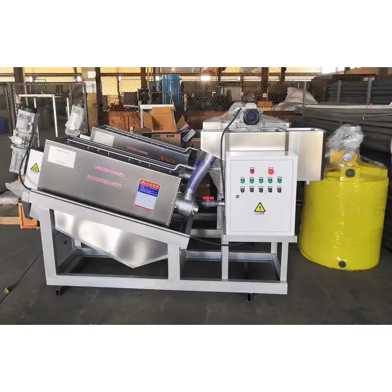 Automatic PLC Controlled SS304 Sludge Dehydrator Pump Wastewater Dewatering Screw Press 50000L/Hour 1 Year Linzhen Brand