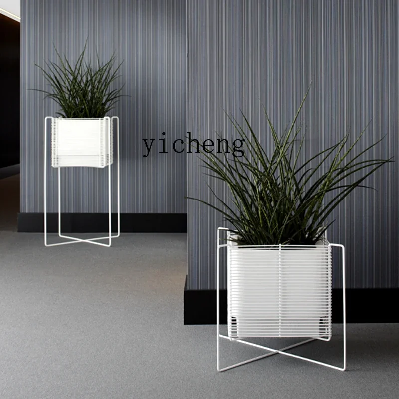 BJ-22  Iron Art Floor-Standing Flower Stand Indoor Living Room Balcony Plant Flower Pot Stand
