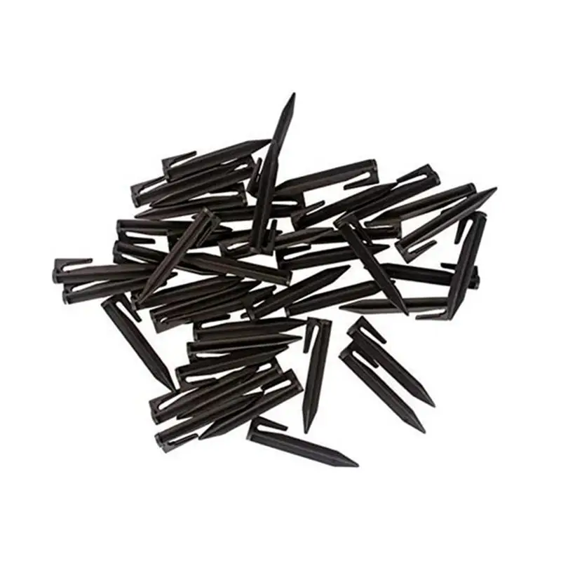 A67P-50 PCS Line Pressing Nails Boundary Nails Of Gardening Lawn Mower, Lawn Biodegradable Signal Line Nails