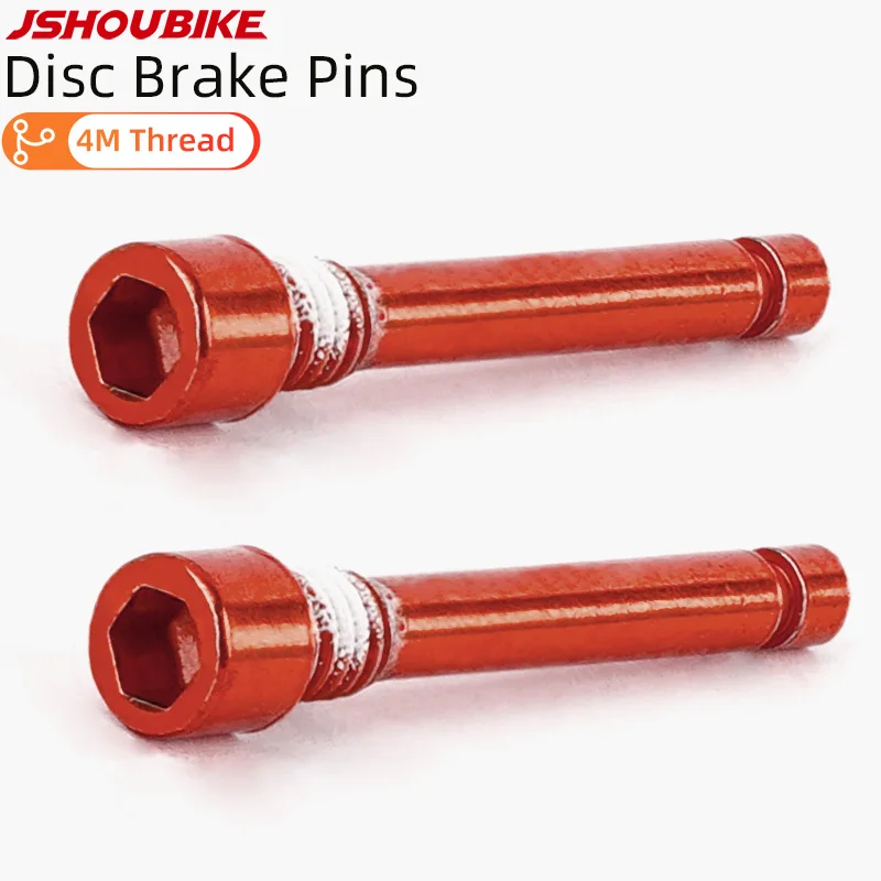 JSHOUBIKE Bicycle Titanium Bolt Disc Brake Caliper Bolt Fixing Pin Inserted Into Caliper Hexagonal Screw Fixing Bicycle Parts