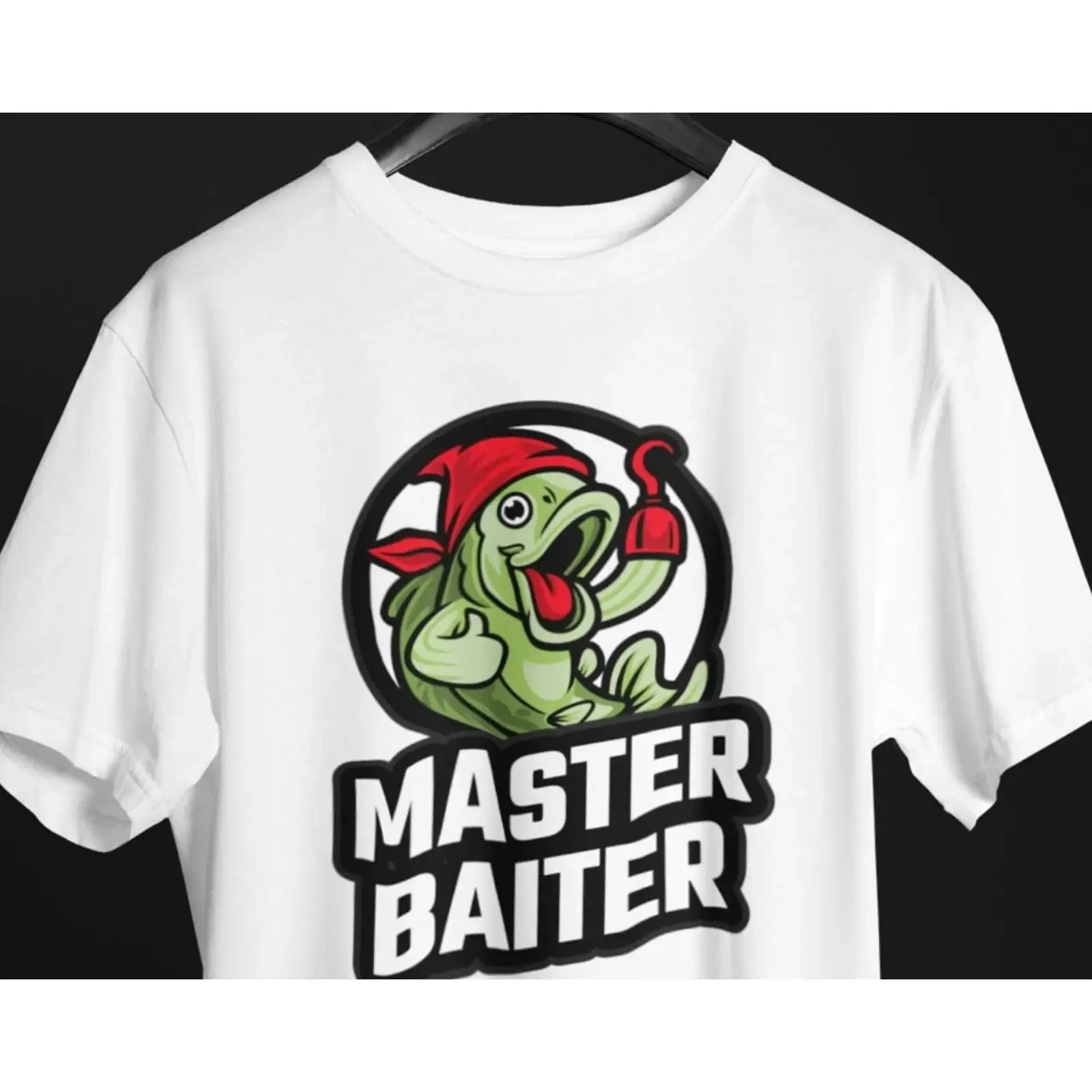 Master Baiter Funny Fishing T Shirt Ironic Bass Offensive Adult Humour For Men Dad vintage Washed Unisex designer clothes