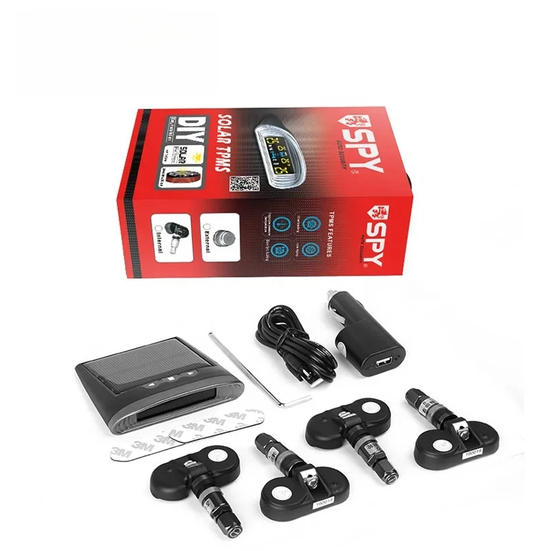 

SPY Манометр для шин Цифровая система контроля давления Tpms Внутренний датчик шин для автомобилей