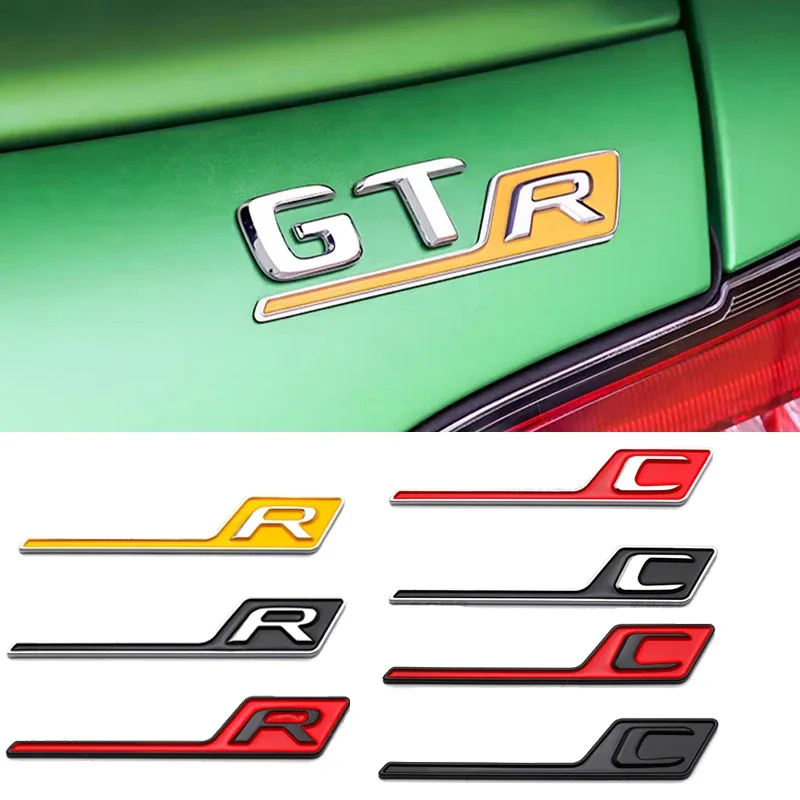 

R C Car Tail Letter Emblem ABS Auto Side Trunk Badge Sticker for Mercedes Benz CLA GLA GLB GLC G63 C300 W164 W210 W205 W203