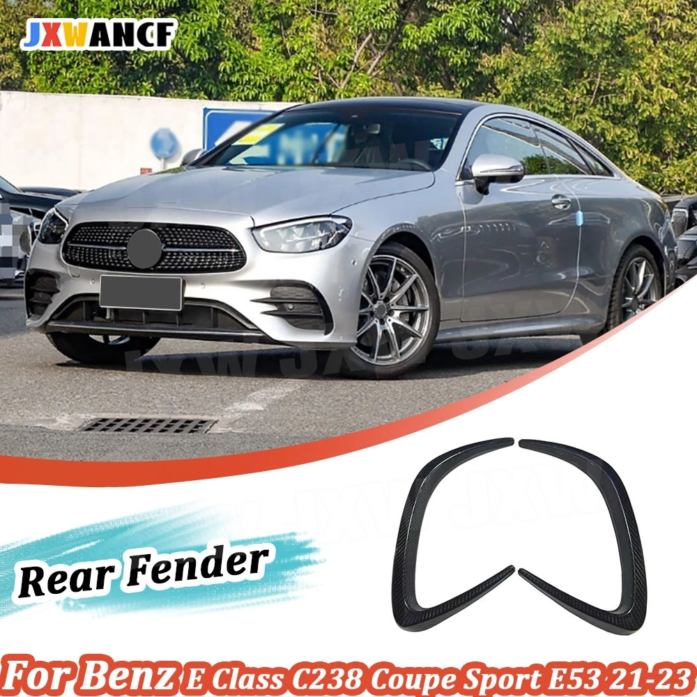 

JXWANCF Carbon Fiber Rear Side Fender Splitters for Benz E Class C238 Coupe Sport E53 AMG 2021-2023 Car