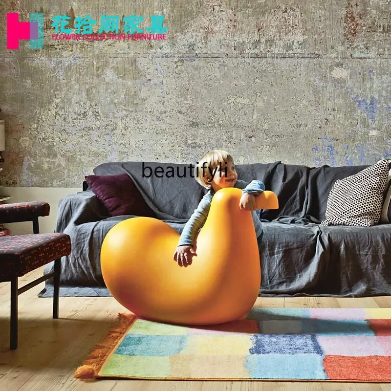 Furniture fiberglass, rocking chair, special-shaped cute toy chair, color art ornament seat