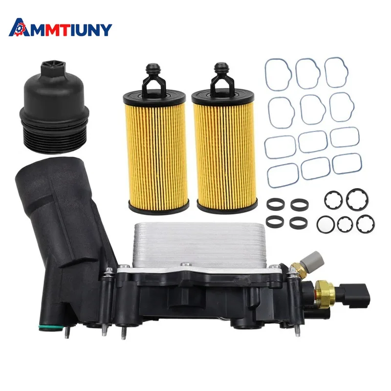 

68310865AB 68596318AB 5184294AE Корпус масляного фильтра в сборе с 2 фильтрами для Chrysler 200 300 Dodge Challenger Jeep Ram 1500 3.6L