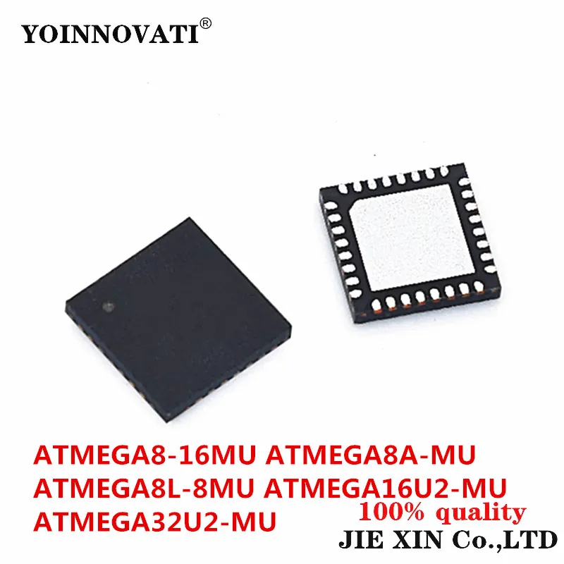 2Pcs New ATMEGA8-16MU ATMEGA8A-MU ATMEGA8L-8MU ATMEGA16U2-MU ATMEGA32U2-MU QFN-32 module