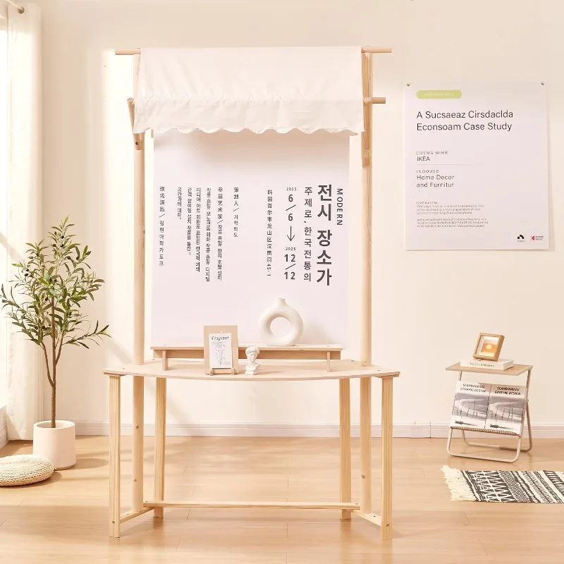 

Solid wood display stand ornament three-dimensional table island cabinet commercial table